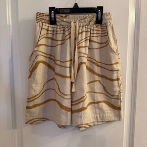 Tonlé Marbled Shorts Linen Handmade Sustainable XS